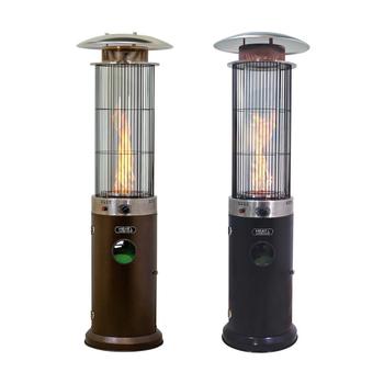 Santini ECO Flame Gas Patio Heater Stainless Steel - Black