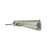 Shadow Heater 1.5kW - Silver - Low Glare - Remote